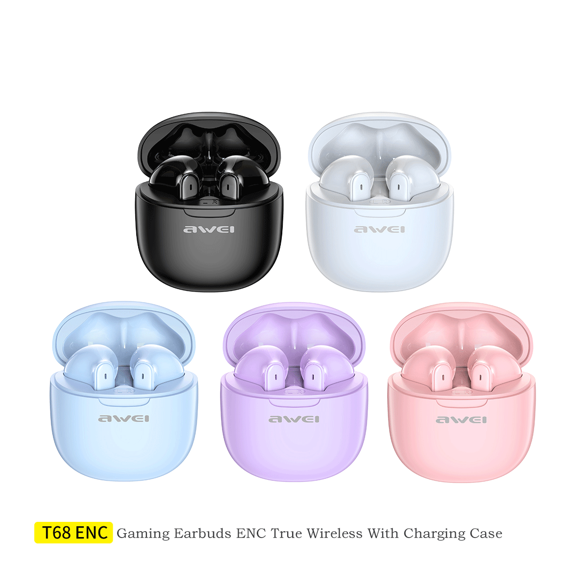 Awei T68ENC HiFi Stereo TWS Earbuds